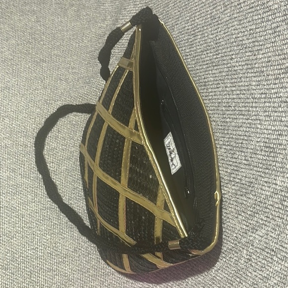 Worthington Black and Gold Geometric Shoulder Bag - Picture 3 of 14
